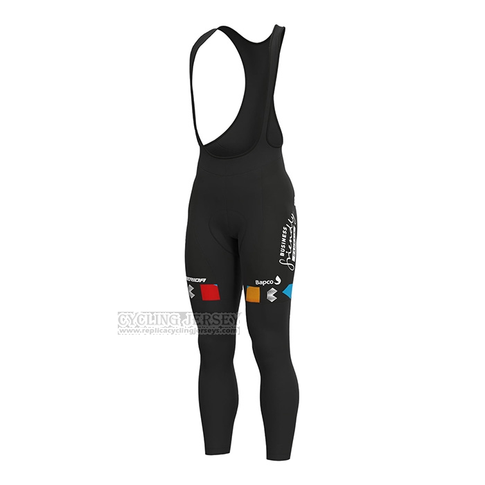 2022 Cycling Jersey Bahrain Victorious Red Long Sleeve and Bib Short